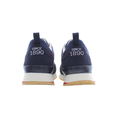 Blue Polyester Sneaker
