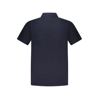 Blue Cotton Polo Shirt