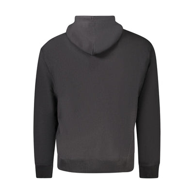 Black Cotton Men Sweater