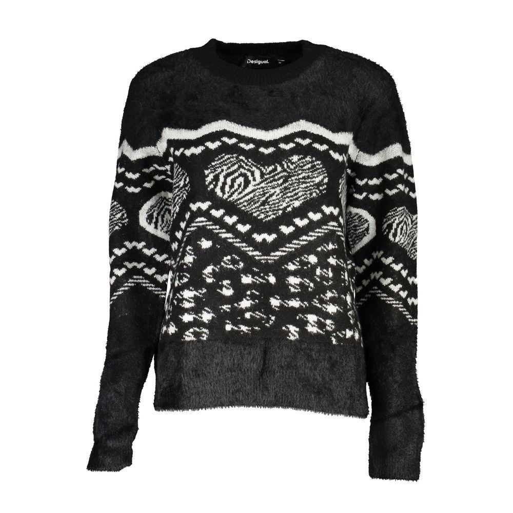 Black Polyester Sweater
