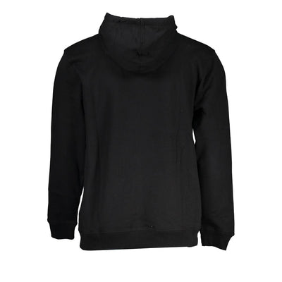 Black Cotton Men Sweater
