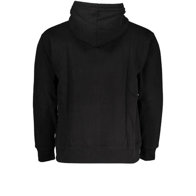 Black Cotton Men Sweater