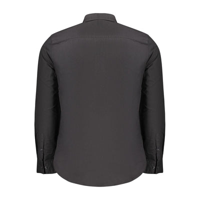 Black Cotton Men Shirt