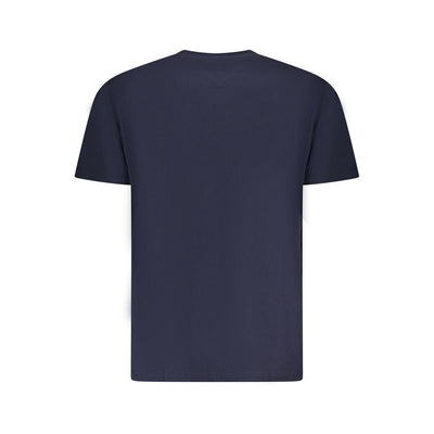Blue Cotton Men T-Shirt