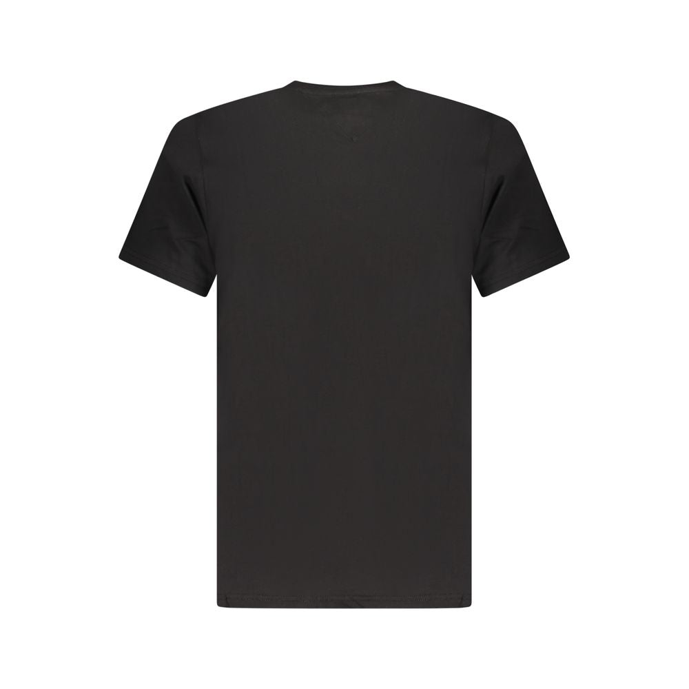Black Cotton Men T-Shirt