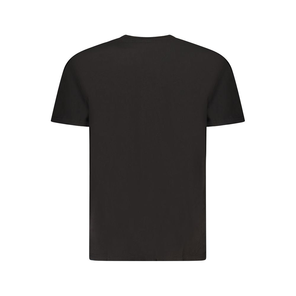 Black Cotton Men T-Shirt