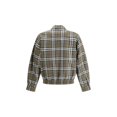 Check pattern wool Harrington Jacket