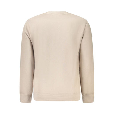 Beige Cotton Men Sweater