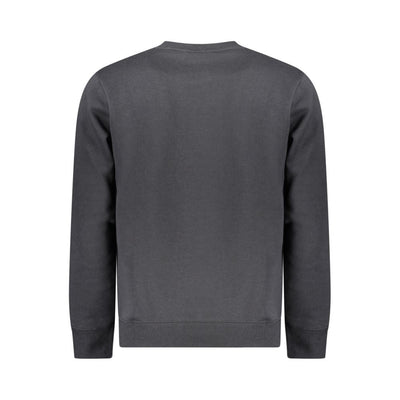 Black Cotton Men Sweater