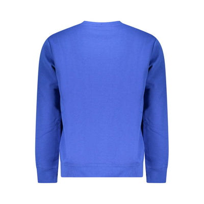 Blue Cotton Mens Sweater