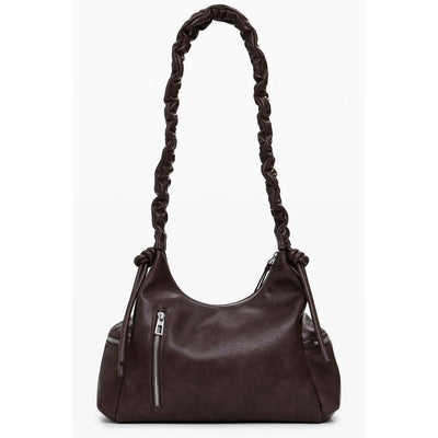 Brown Polyethylene Women Handbag