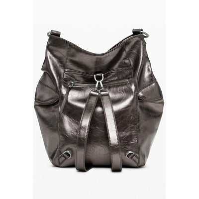 Bronze Polyethylene Women Backpack