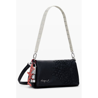 Black Polyethylene Women Handbag