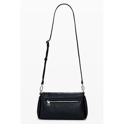 Black Polyethylene Women Handbag