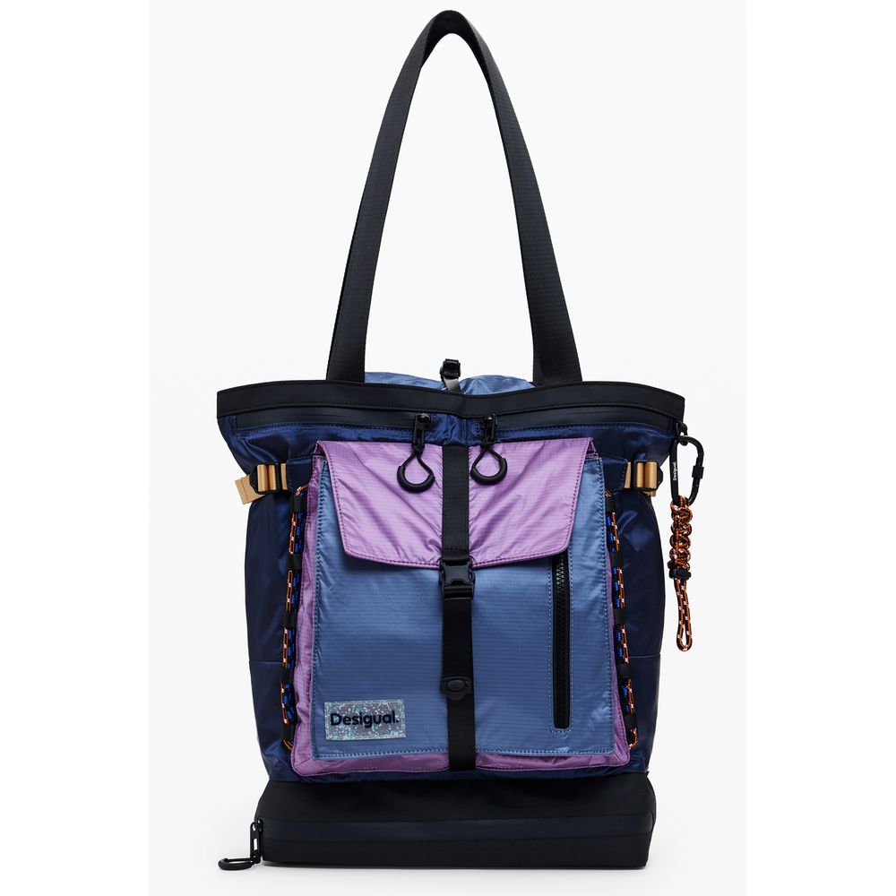 Blue Polyethylene Women Backpack