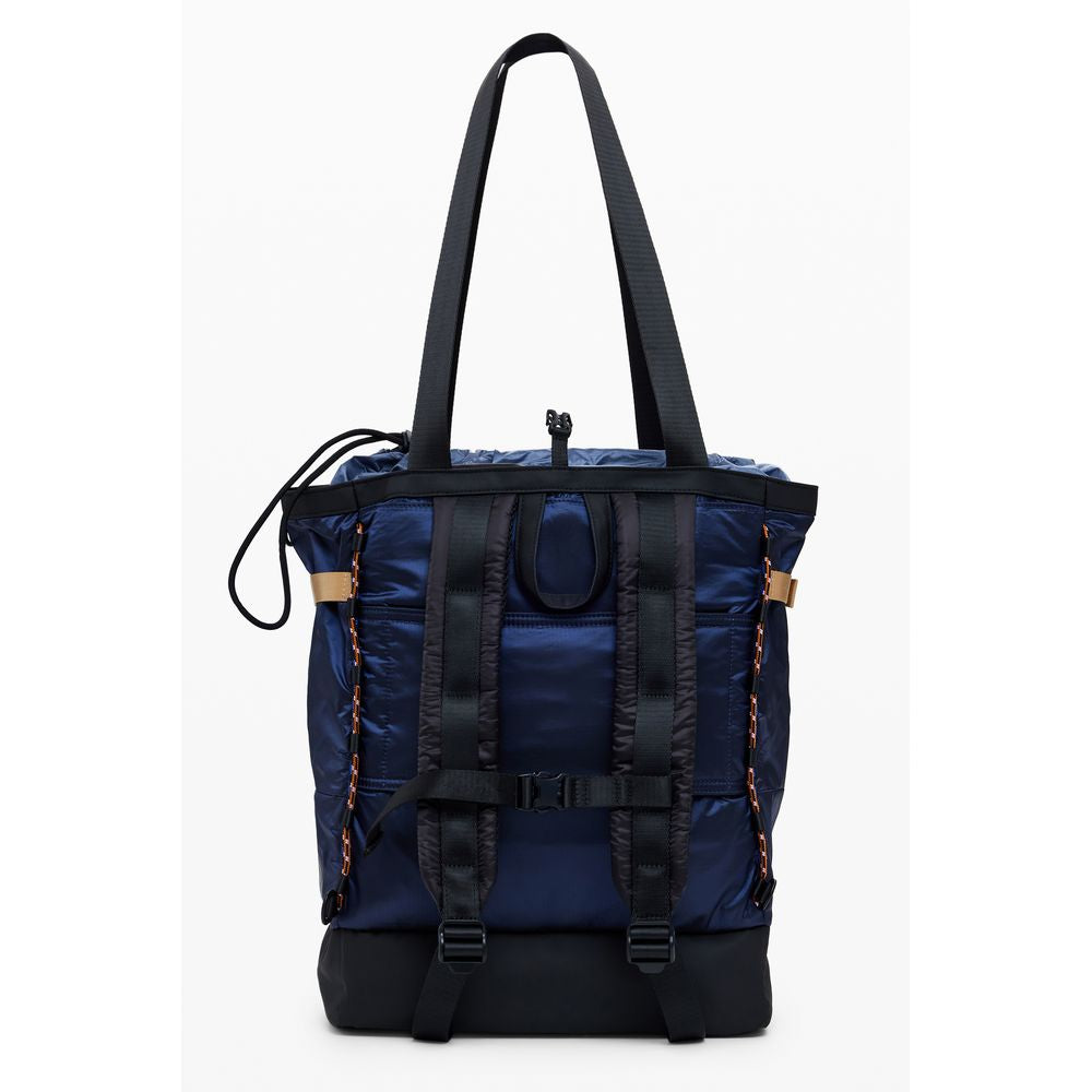 Blue Polyethylene Women Backpack