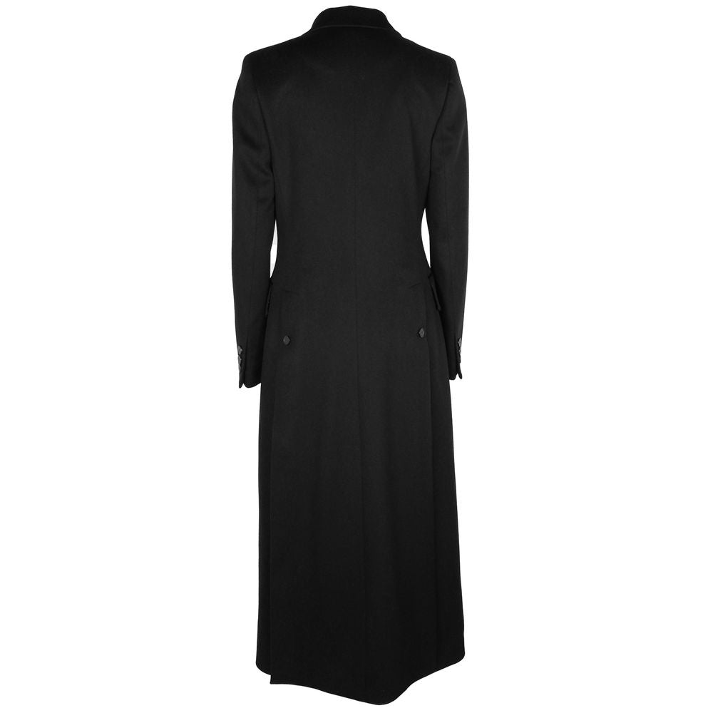 Black Wool Women Coat