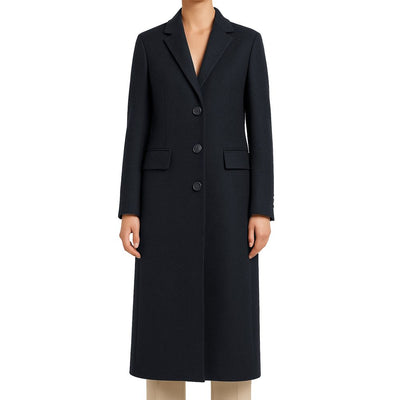 Black Wool Women Coat