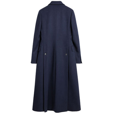 Blue Wool Women Coat