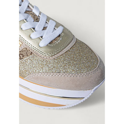 Beige Polyester Sneaker