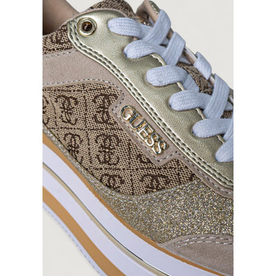 Beige Polyester Sneaker