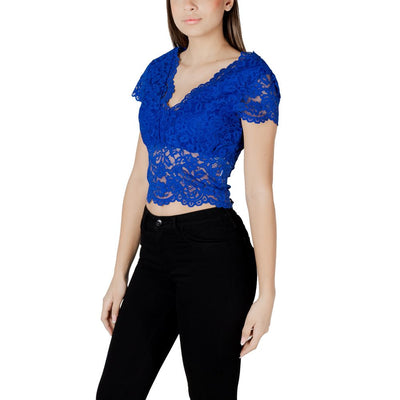 Blue Polyamide Top