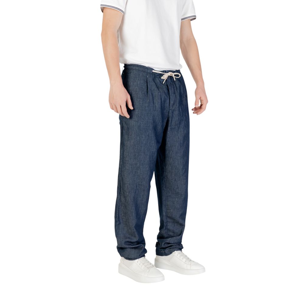 Blue Cotton Pant