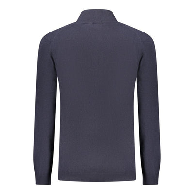 Blue Wool Men Sweater