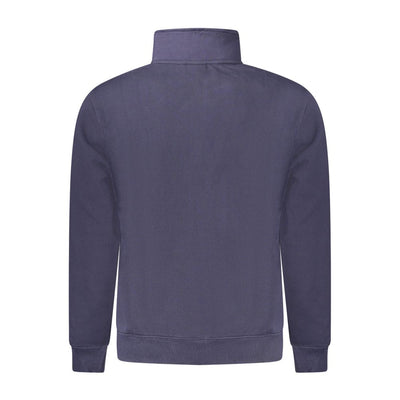 Blue Cotton Men Sweater