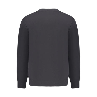 Black Cotton Men Sweater