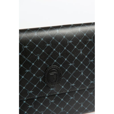 Black Polyester Men Clutch