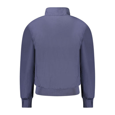 Blue Polyester Jackets & Coat