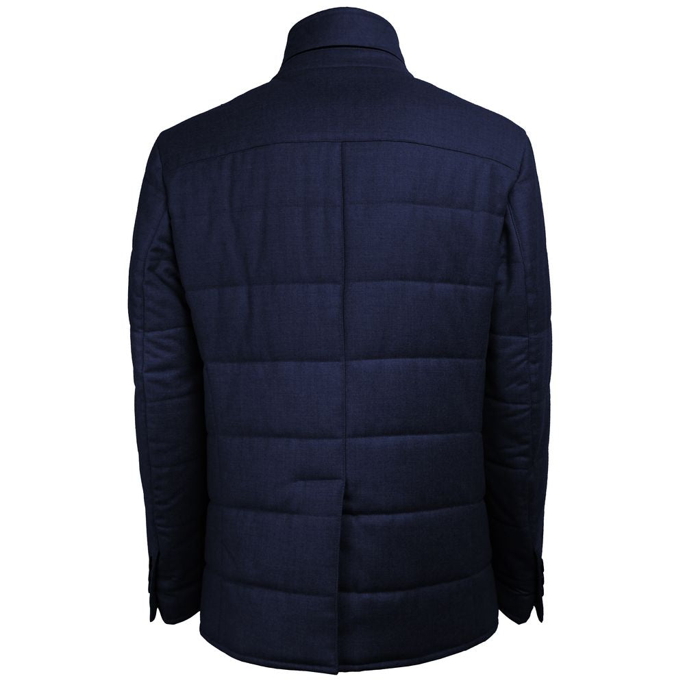 Blue Wool Jackets & Coat