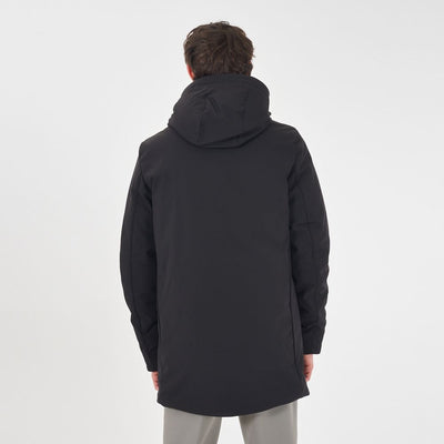 Black Nylon Jackets & Coat