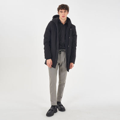 Black Nylon Jackets & Coat