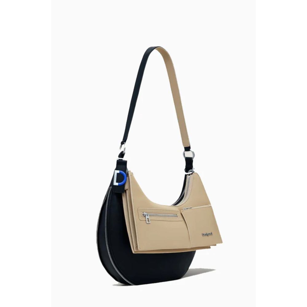 Black Polyethylene Women Handbag