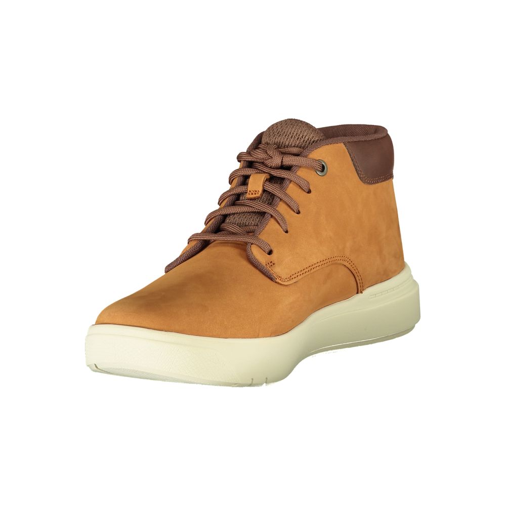 Brown Leather Men Sneaker