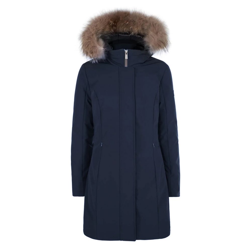 Blue Nylon Jackets & Coat