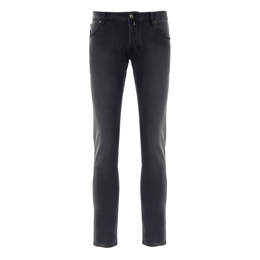 Black Cotton Skinny Jean