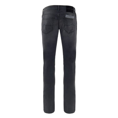 Black Cotton Skinny Jean
