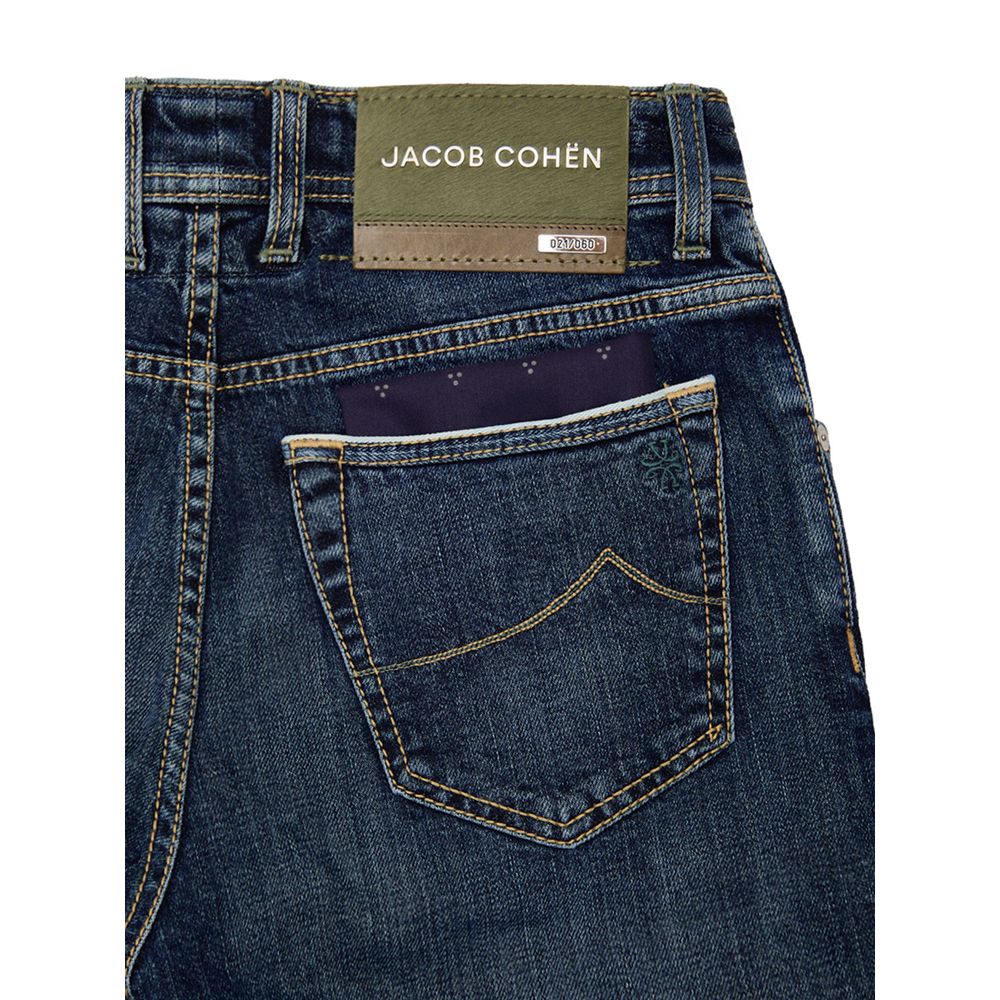 Blue Cotton Skinny Jean