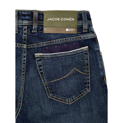 Blue Cotton Skinny Jean