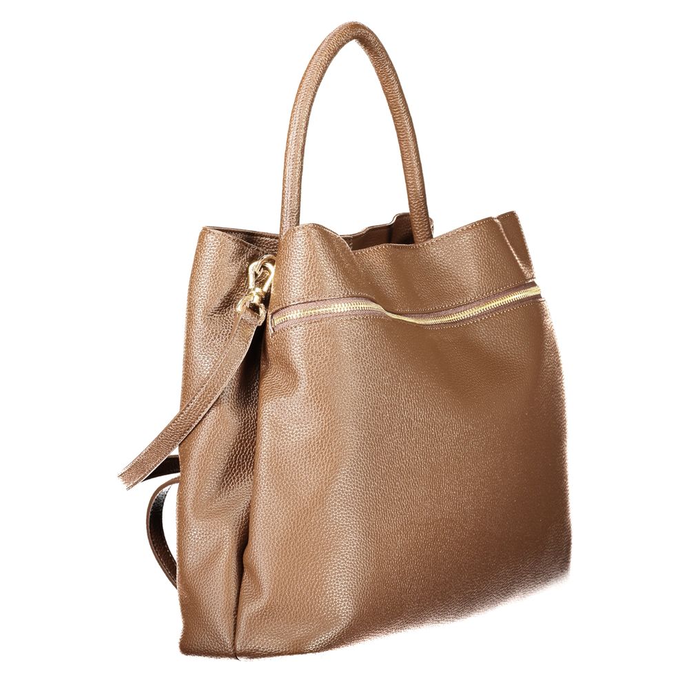 Brown Polyethylene Handbag
