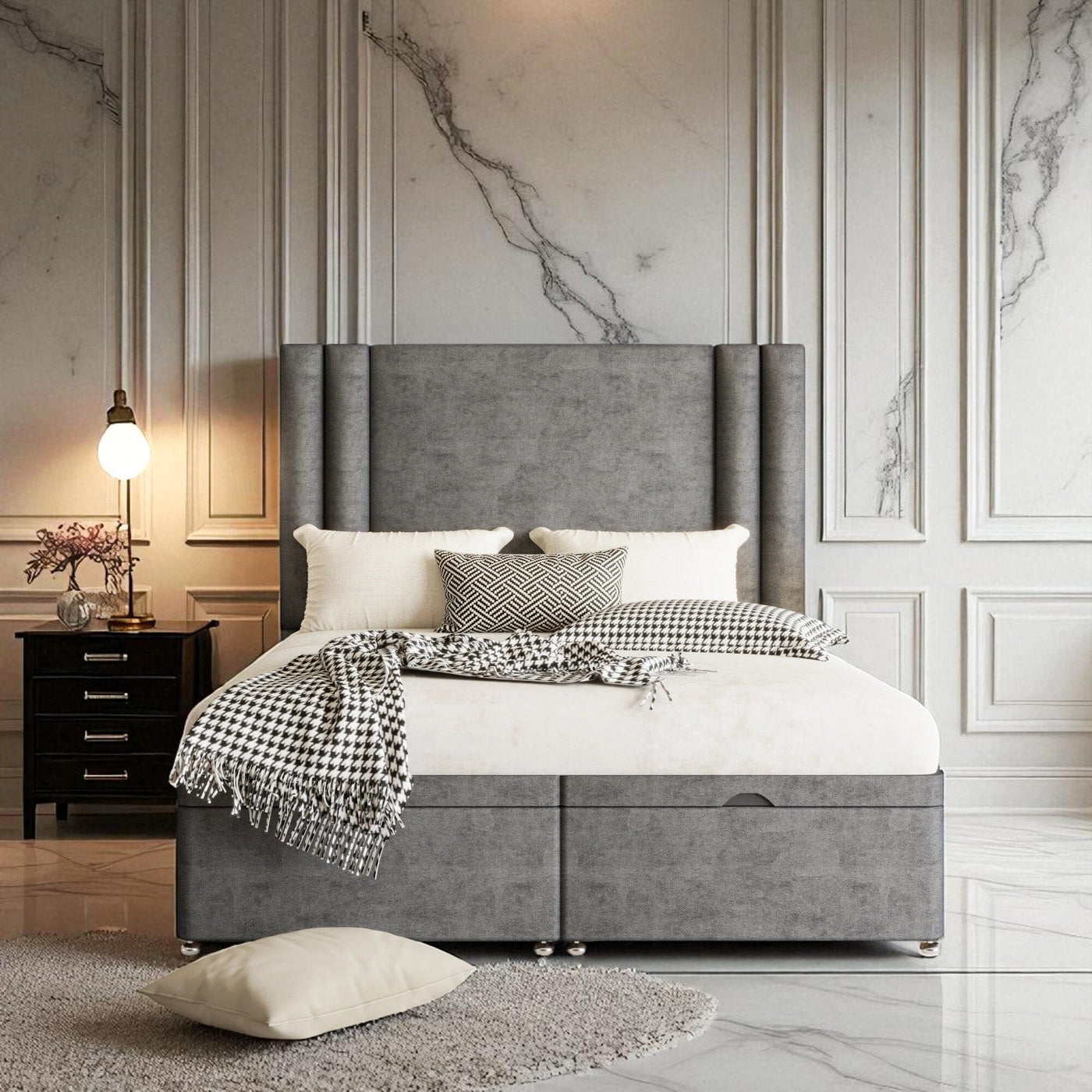 Amara Ottoman Storage Divan Bed Set