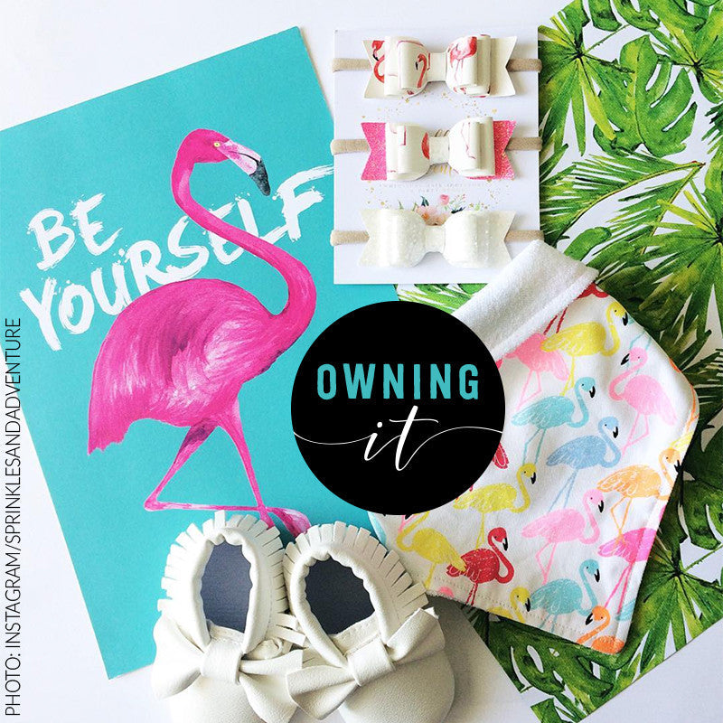 Be Yourself Flamingo Print