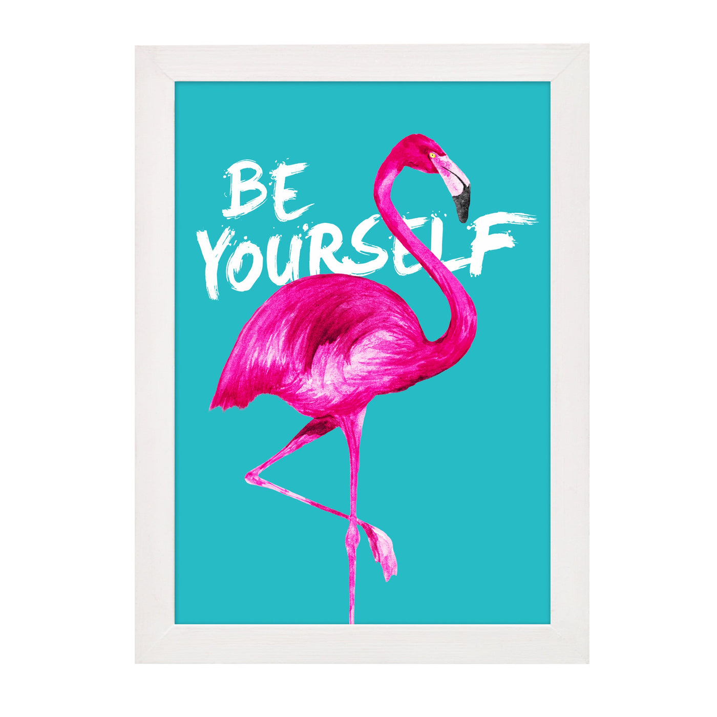 Be Yourself Flamingo Print