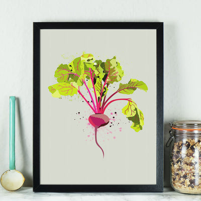 Beetroot Vegetable Kitchen Print