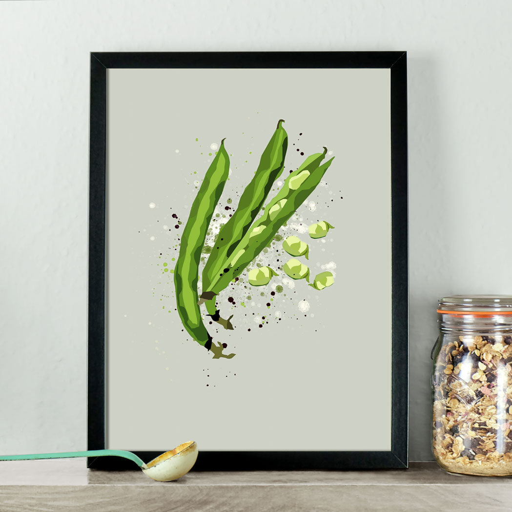 Broad Beans Vegetable Kitchen Print