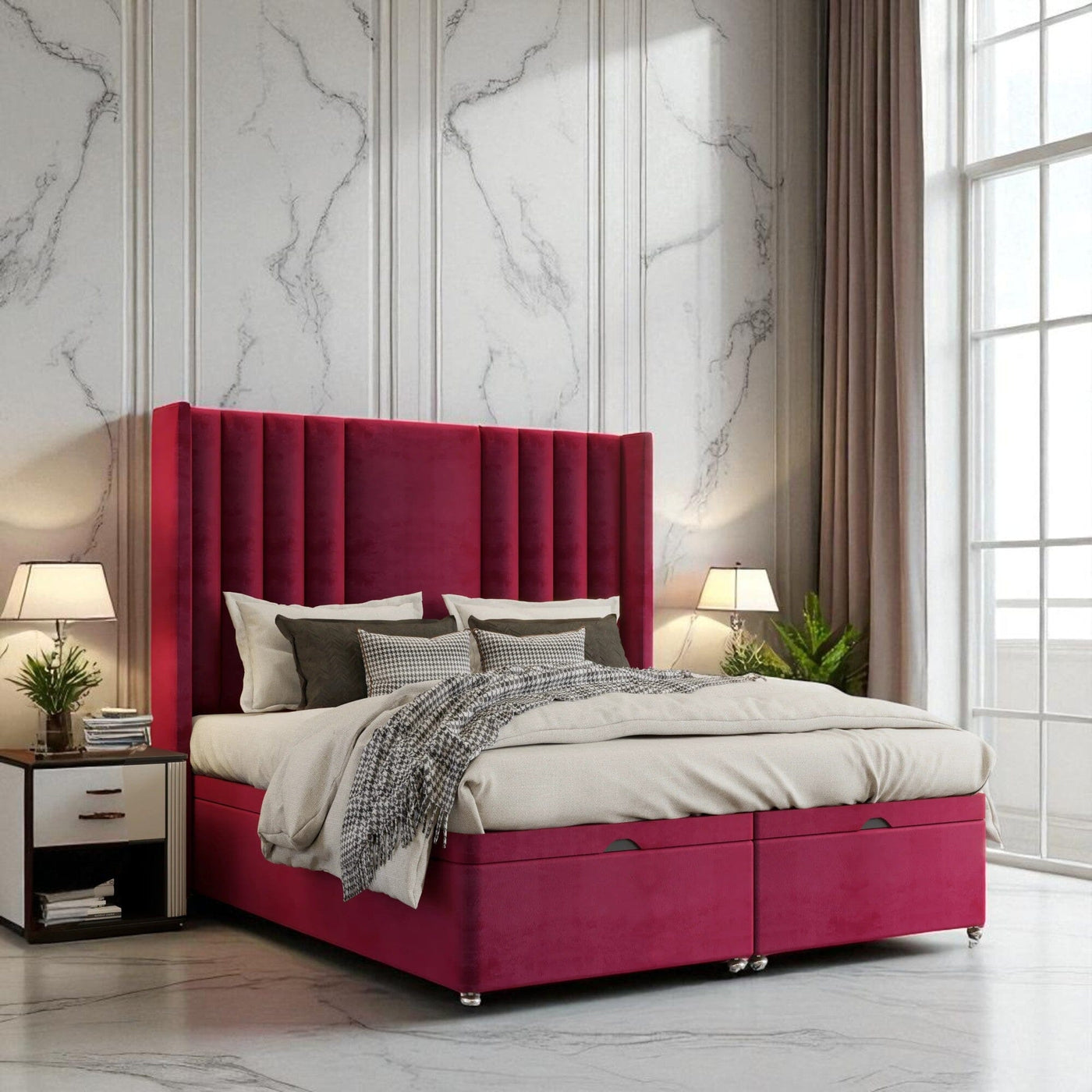 Caruso Ottoman Storage Divan Bed Set