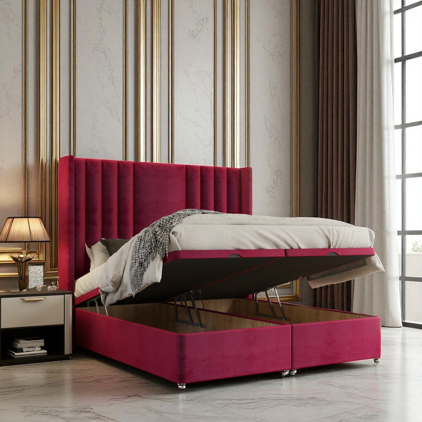 Caruso Ottoman Storage Divan Bed Set